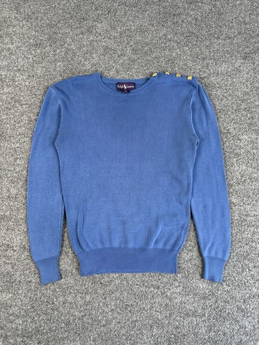 Ralph Lauren Purple Label, Vintage Ralph Lauren Purple Label 100% Silk Sweater Sz S 90s Pony Luxury Knit