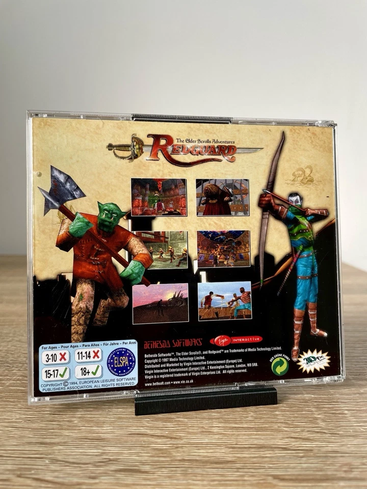 THE ELDER SCROLLS ADVENTURES REDGUARD (1998) | JEU PC - 2 CD | BETHESDA | RARE ! - Photo 2/4