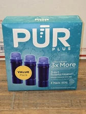 New & Sealed! Genuine Pur PLUS Water Filter Pitcher Replacement 3-Pack (CRF950Z)