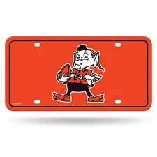 Cleveland Browns Premium Metal Auto Tag License Plate, Retro Logo, 6x12 Inch,...