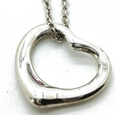 Tiffany and Co. Necklace Peretti Open Heart Silver 925 2664408