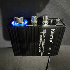Kinter K3118 2-Channel 20W Class D Digital Amplifier RCA/3.5mm Black
