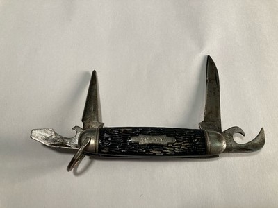 USA Vintage Imperial folding Pocket Knife - Kamp King Scout camping Multi Tool