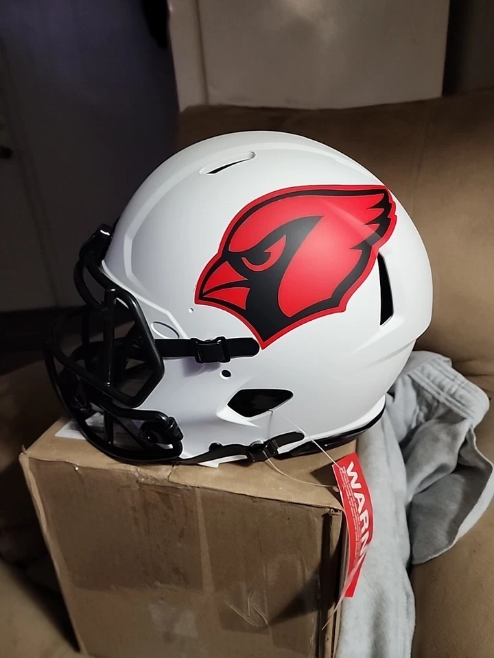 Casco Lunar NFL Auténtico Velocidad Lunar Firmado por Anquan Boldin Arizona Cardinals Foto 4 de 4