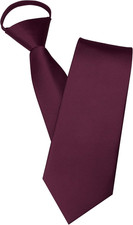 3.15  Solid Color Pre-tied Adjustable Necktie for Business and Wedding