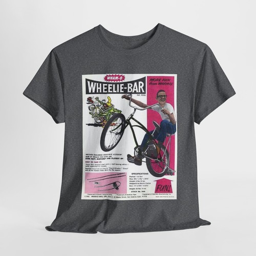 Retro WHAM-O WHEELIE-BAR FOR DRAG BIKE PRINT AD T-Shirt, Vintage Drag Bike Tee, - Picture 41 of 121