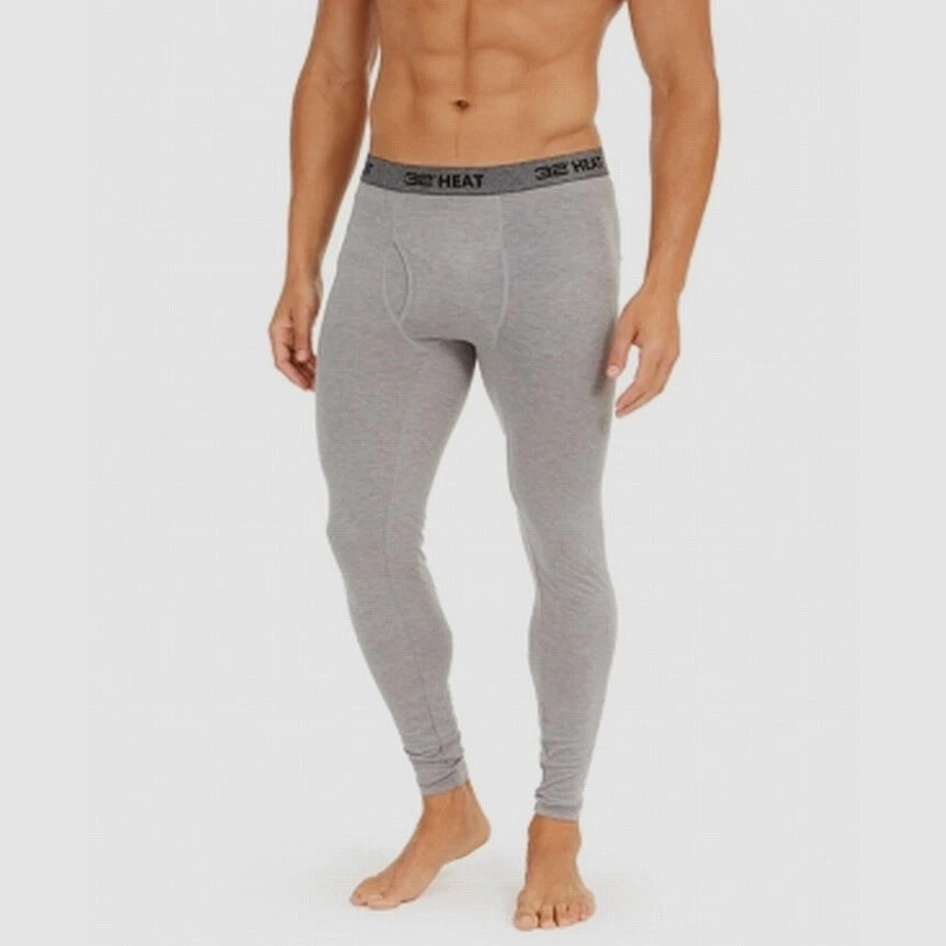 65 32 Degrees Men s Gray Thermal Base Layer Leggings Long Johns Underwear XL