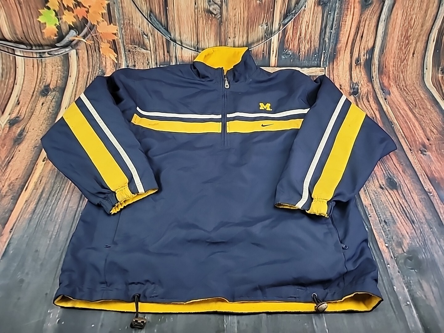 Vintage Nike Michigan Wolverines Reversible Jacket Size M (C)
