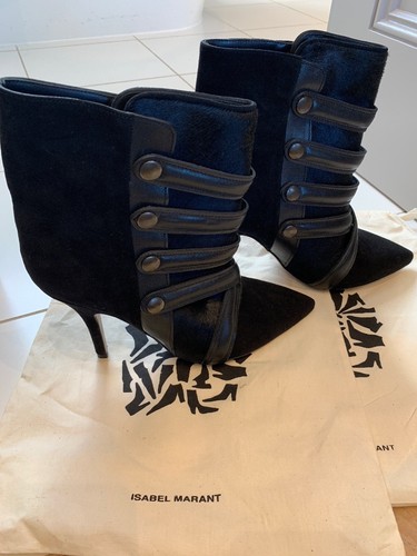 Black Hair Suede In Marant Rare Calf Boots E Isabel xSBOwZq44