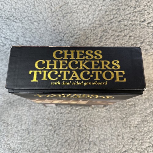NEW Cardinal Games Chess, Checkers & Tic Tac Toe Game Set - Picture 3 of 9