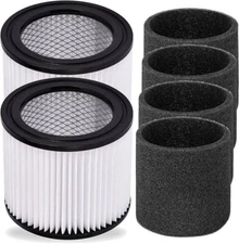 Replacement Shop Vac Filter for Sears Craftsman 5+ 6 8 12 16 gallon. Wet Dry Vac