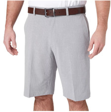 NWT Walter Hagen Men's Size 52 Perfect 11 Majors Textured Golf Shorts Mid Grey