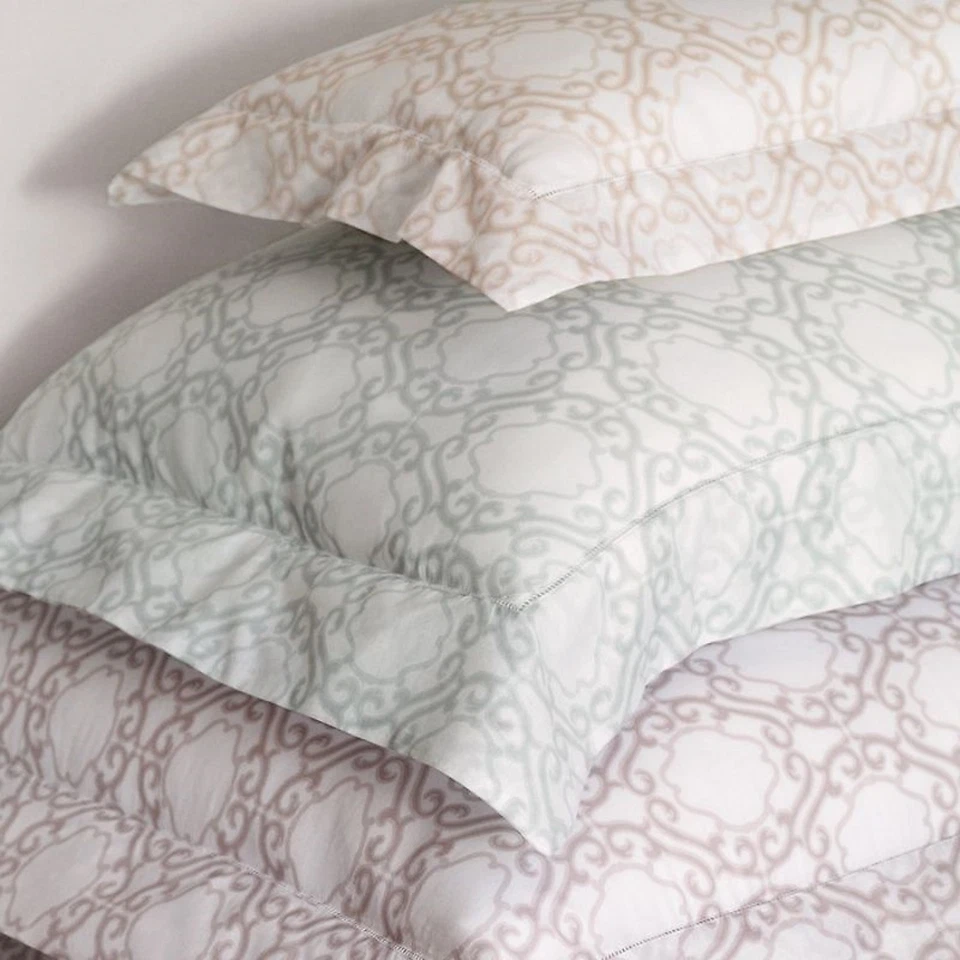 Sferra Elda Wisteria Euro Sham Algodón Egipcio Estampado Voile Ligero Italia NUEVO Foto 2 de 4