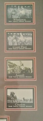 The History Of The Triple Crown Featuring Secretariat 26" X24" - Picture 7 of 12