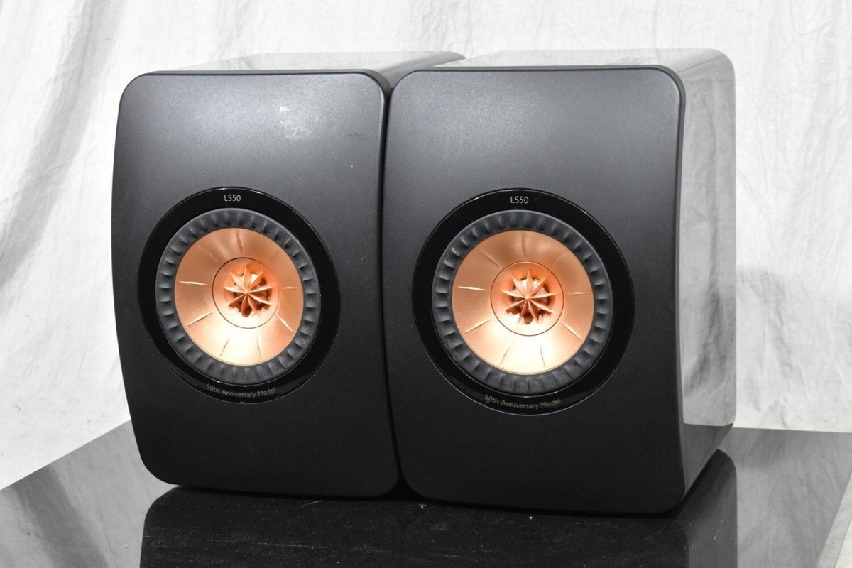Free Shipping) KEF LS50 50th Anniversary Speakers Pair, Good Free Shipping) KEF LS50 50th Anniversary Speakers Pair, Good