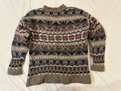 Vintage 90s Abercrombie & Fitch THE BIG SWEATER Large Wool