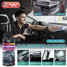 Interior Plastic Part Crystal Coating Car Trim Restore Shines Refresher Protect