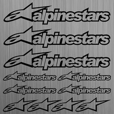 alpinestars adesivi sticker decal moto motociclo set 11 Pezzi