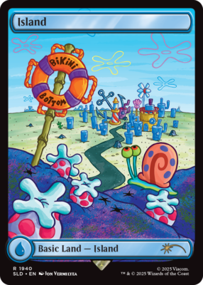 MTG Secret Lair x SpongeBob Lands Under the Sea NON-FOIL New