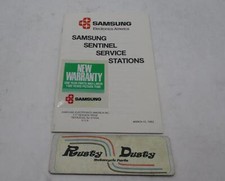 Vintage 1982 Samsung Electronics Sentinel Service Stations Book