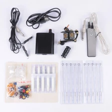 KA 110V-240V Complete Tattoo Tool Kit Pro Alloy Machine For Beginners Learners