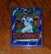 2021 Donruss Sammy Sosa Unleashed Blue 100/249 INSERT