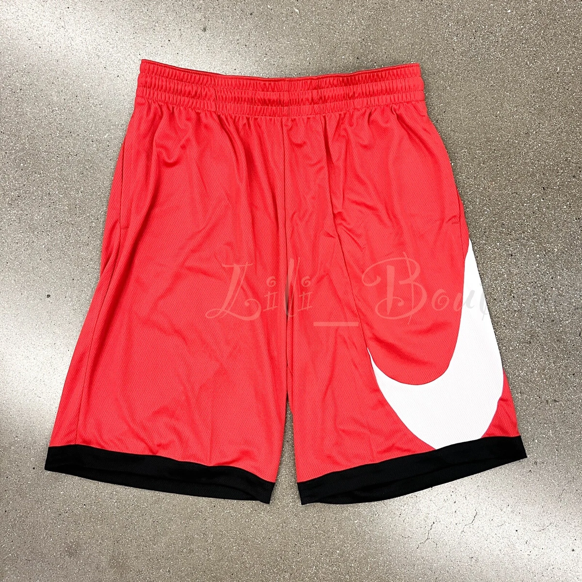 Nike DH6763-657 Men&#039;s Dri-Fit Basketball Shorts Loose Fit Red Black White M | eBay