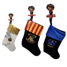 Juego de Medias y Soporte de Navidad Harry Potter Medias Decoración Festiva 17x20x10