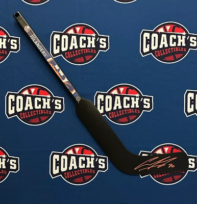 COACH'S COLLECTIBLES Ilya Sorokin Autographed New York Islanders Mini Goalie Stick (Fanatics)