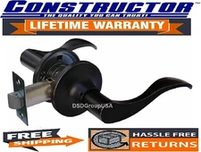Constructor Passage Lever Door Lock Set Oil Rubbed Bronze Knob Handle Lockset