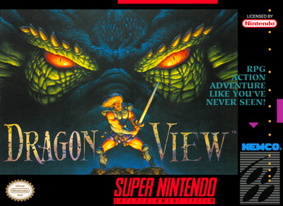 Dragon View FRIDGE MAGNET SNES Super Nintendo Video Game Box