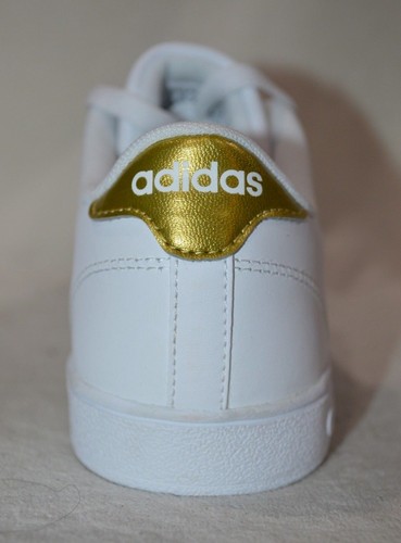 adidas Baseline K White/Gold Girl's Sneakers - Size 6.5 NWOB CG5844 - Picture 5 of 7
