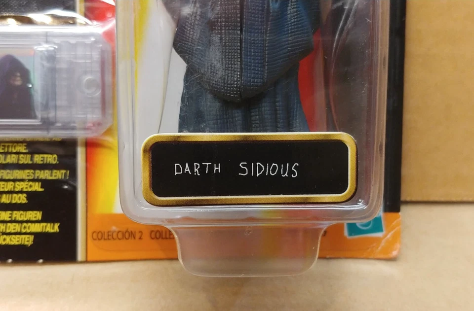 Star Wars Episode 1 Prototype Pre-production Sample Darth Sidious Scrawled Text - Image 3 of 4