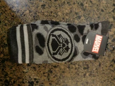 BIOWORLD MARVEL BLACK PANTHER CREW SOCKS  IN SIZE 10-13   NEW