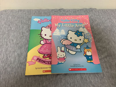 Vintage 2003 Scholastic Hello Kitty Reading & Sticker Booklet Lot of 2