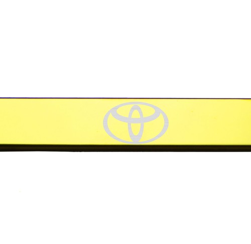 Gold Chrome License Plate Frame T304 Stainless Steel Laser Engraved custom Logo - Imagen 5 de 11