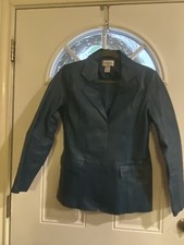 Women Genuine Leather Blazer