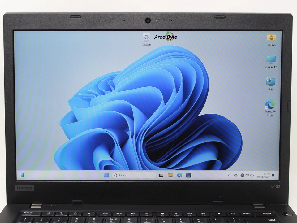 NOTEBOOK LENOVO THINKPAD L480 14" CORE i5 SSD 128 GB RAM 4GB W11 PRO NO BATTERIA - Immagine 4 di 4
