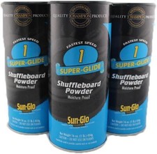 3 Pack Of Sun-Glo 1 Speed Super-Glide Shuffleboard Powder Wax