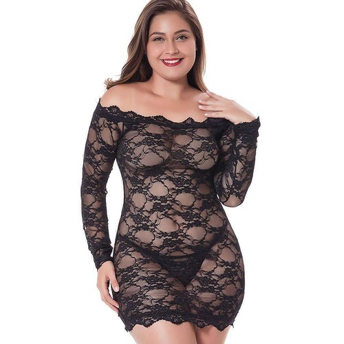 Women Sexy Lingerie Dress Lace Babydoll G-String Underwear Nightwear Plus Size - Picture 5 of 23