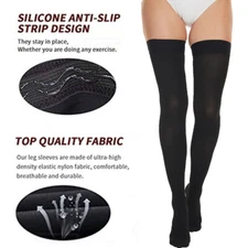 15-20 mmHg Compression Stockings Support Socks Swelling Thigh High Closed Toe