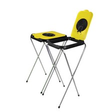 2x Müllsackständer Halter Müllbeutel Behälter 120L Gelber Sack Abfalleimer gelb