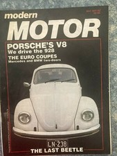 Modern Motor Magazine -May 1977 - Porsche 928 - Sunbird - VW Beetle - Silver Sha