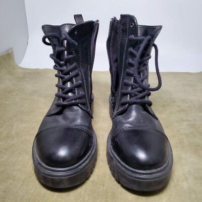 Aldo Women's Reilly Combat Boot Black US Size Made in