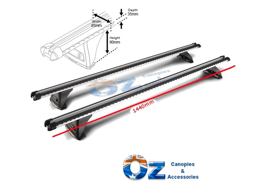 MAZDA BT50 Roof Rack Whispbar HD roof rack BT 50 Crossbars 1440mm