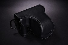 Genuine Real Leather Full Camera Case Bag Cover for FUJIFILM X-PRO2 Black Color  