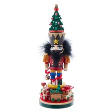 Kurt Adler HA0786 18.5" Hollywood Nutcrackers  With Train At Base And Tree Hat