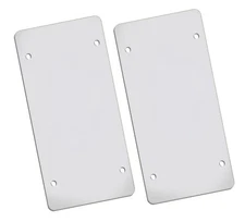 2 Clear Flat Thin Plastic License Plate Shield .020 Gauge Protector Cover 6"x12"