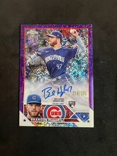 2023 Topps Chrome Brandon Hughes Autographed Purple Speckle ROOKIE RC /299