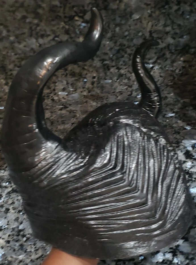  Disfraz de Maléfica Disney Bruja Cuernos Negros Juegos con disfraces Máscara Halloween Sombrero Foto 2 de 4